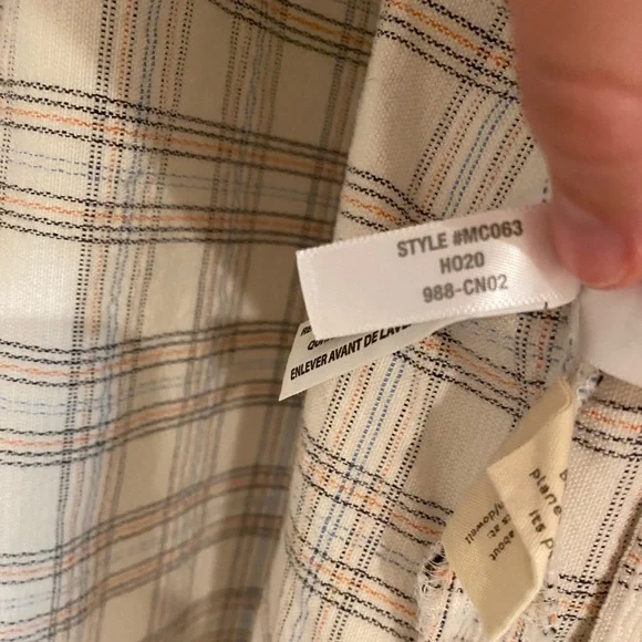 Madewell Corduroy Oversized Ex Boyfriend Shirt in Lombard Plaid Large - Picture 14 of 16